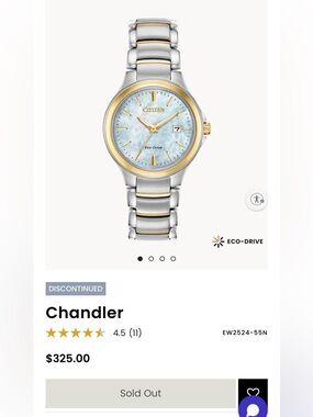 NWT Citizen Women's Chandler Two-tone Stainless Steel Watch